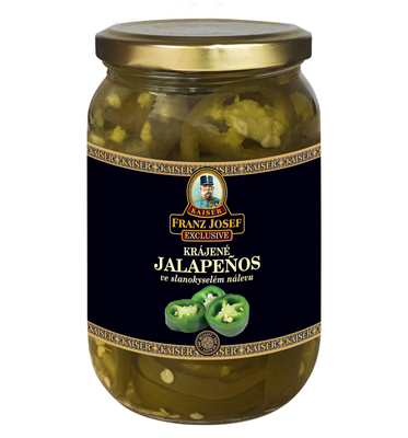 Ardei jalapenos feliaţi în saramură sărată-acrişoară 350g