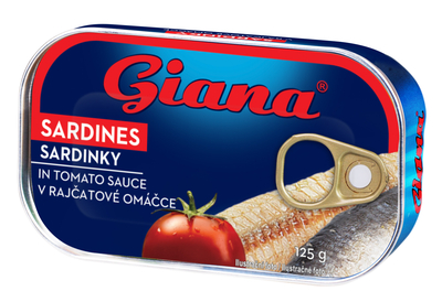 Sardine în sos tomat  125g